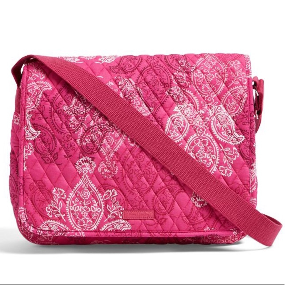 Vera Bradley Messenger Bag in Stamped Paisley, NWT